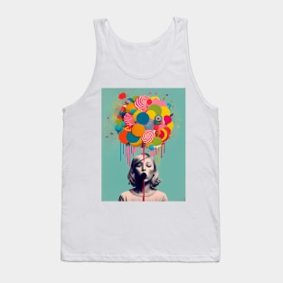 Modern woman in pop-art style Tank Top